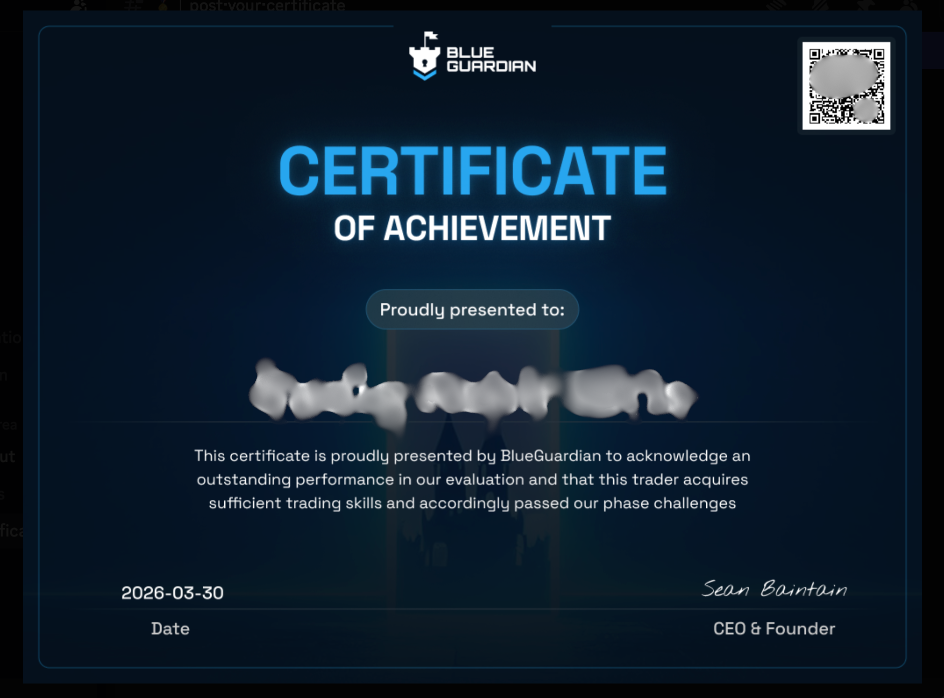 Chứng chỉ vượt thử thách 4